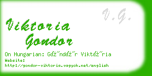 viktoria gondor business card